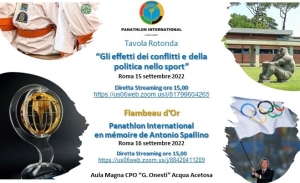 DIRETTA STREAMING - Tavola Rotonda "Gli effetti dei conflitti e della politica nello sport” - Flambeau d'Or 2022 al Presidente del CIO Thomas Bach