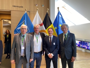 International Board Member Patrick Van Campenhout attended EFPM's presentation at the Brussels-Vallonie Parliament