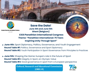 XXIII Panathlon International Congress   “Panathlon International: 75 Years Inspiring Unity Through Sport”