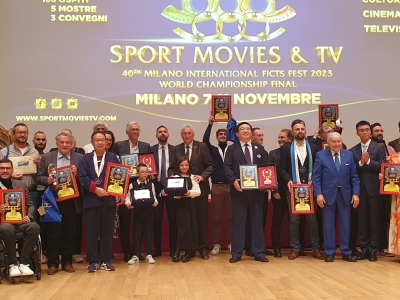 Premiazione della Competizione “SPORT, MOUNTAIN &amp; OLYMPISM – SNOW &amp; ICE SPORTS”