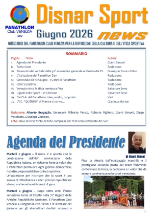 Panathlon Club Venezia- Disnar Sport Giugno 2026