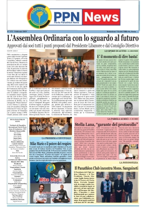 Panathlon International Club Pavia - Notiziario n. 172 Febbraio 2025