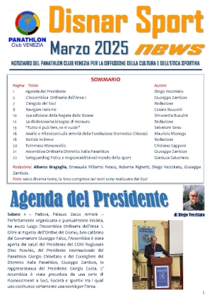 Panathlon Club Venezia- Disnar Sport Marzo 2025