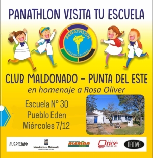"Panathlon visita tu escuela" - Panathlon International Club Maldonado - Punta del Este