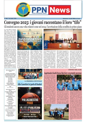 Panathlon Club Pavia - Notiziario n 180 Novembre 2025