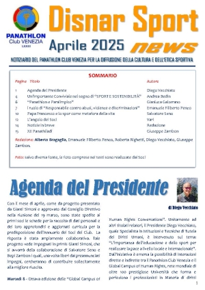 Panathlon Club Venezia- Disnar Sport Aprile 2025