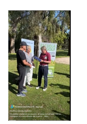 Panathlon Distrito Argentina - Reconocimiento a la Escuela de Golf para discapacitados