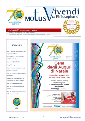 Panathlon International Club Como - Motus Vivendi & Philosphandi Panathlon Como n. 12