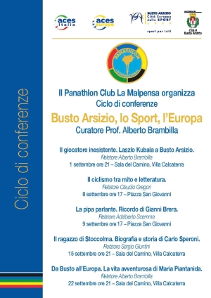 "Busto Arsizio, lo Sport, l’Europa" - Panathlon International Club la Malpensa