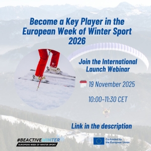 SAVE THE DATE - Participa en la Semana Europea de los Deportes de Invierno 2026!