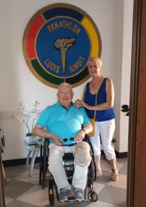 Besuch des PC Gent-Mitglieds Pascal Cornelis in der Zentrale von Panathlon International