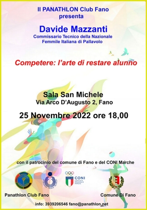 Competere: l'arte di restare alunno - Panathlon International Club Fano
