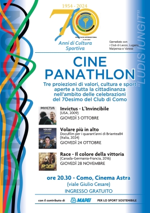 Panathlon Club Como - CINE PANATHLON